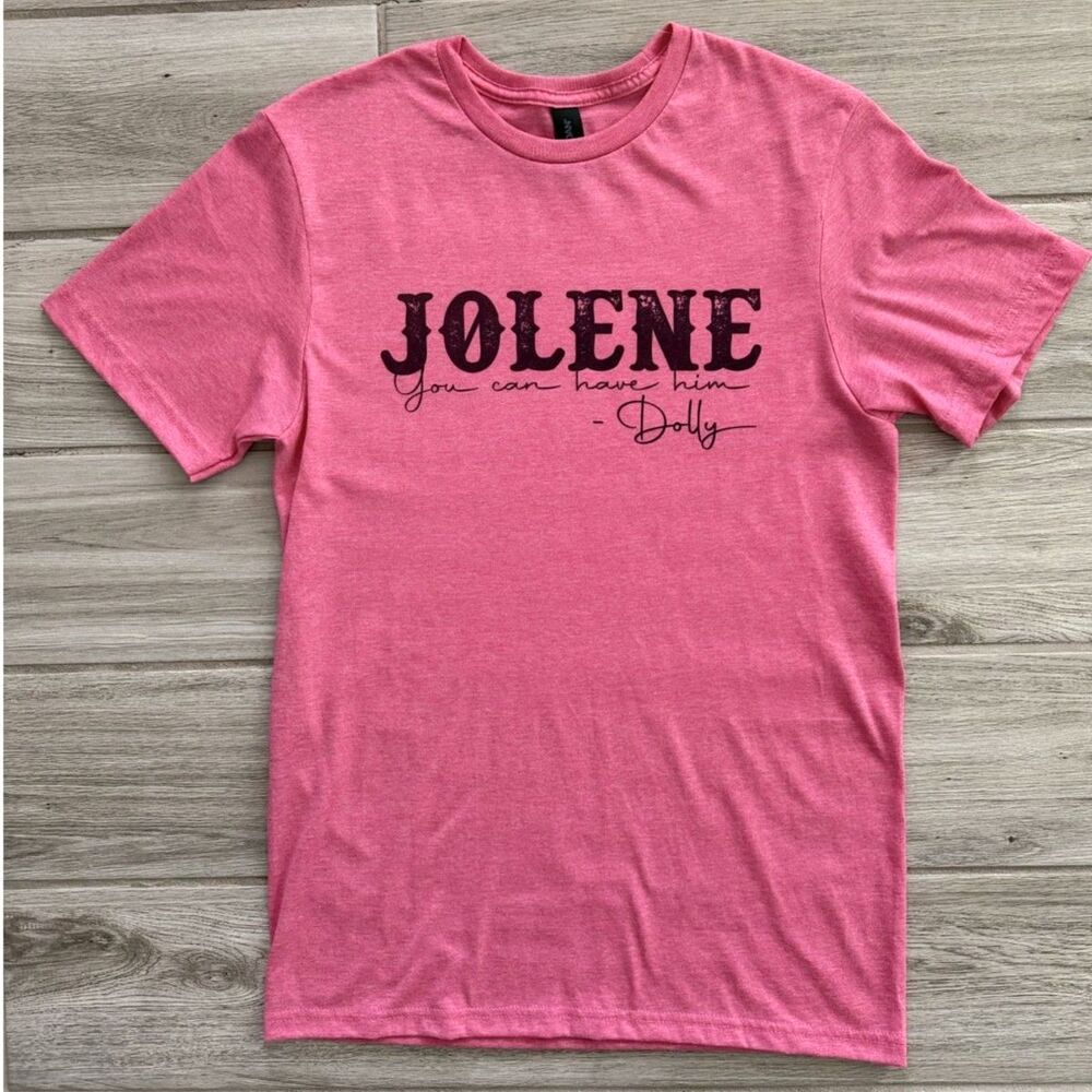 Dolly Parton Jolene Pink Graphic T Shirt S Country Music Western Gildan Tee